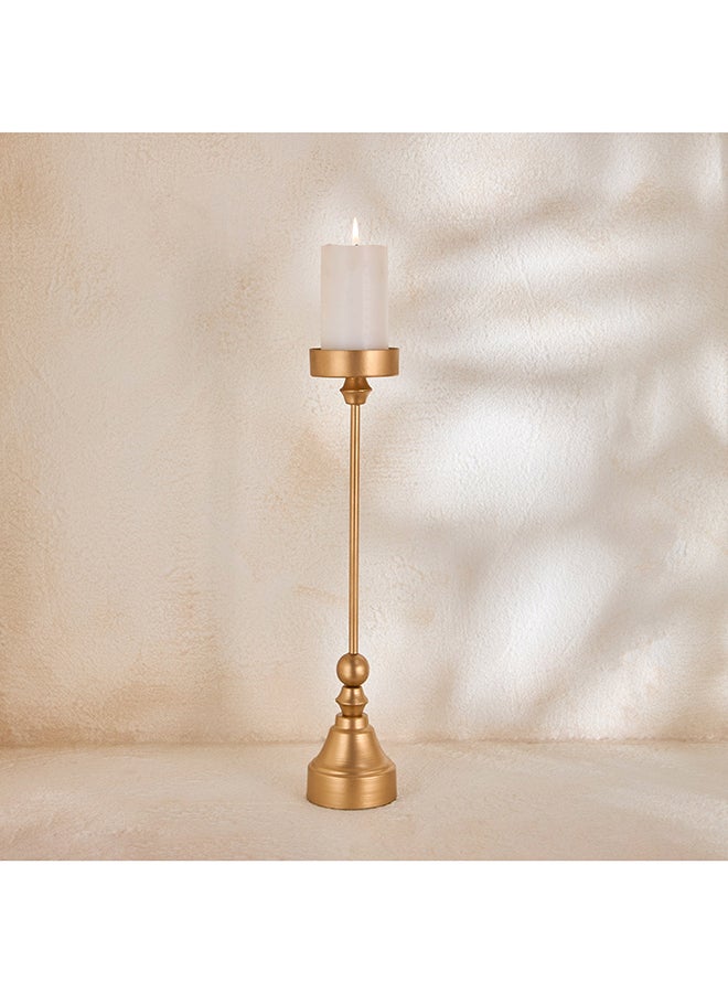 Home Box Gold Decorative Pillar Candle Holder for Home - Image 1